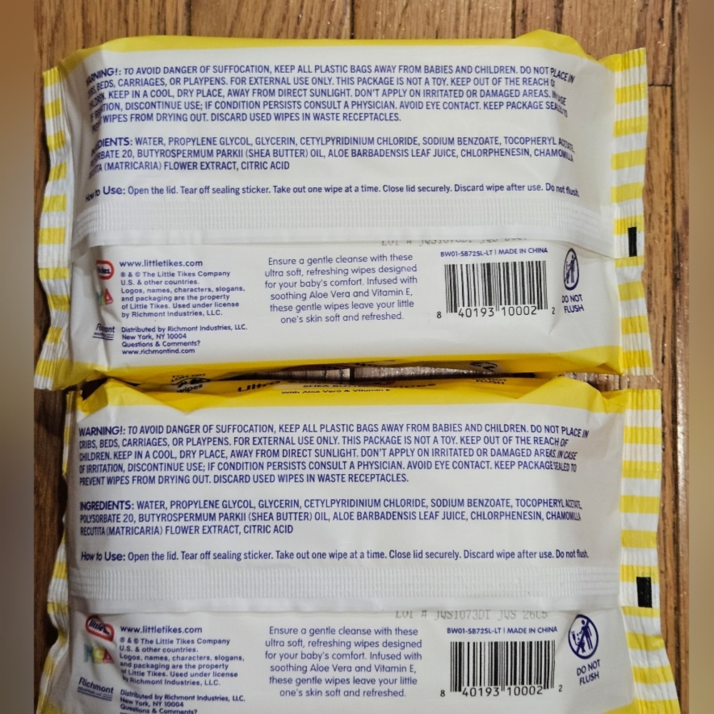 NWT 》3×《 LITTLE TIKES ULTRA SOFT BABY WIPES 72ct PACKS! - Picture 11 of 16